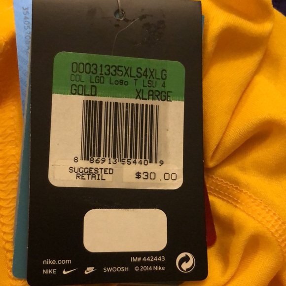 Nike officially Licensed Collegiate LSU Dri-Fit Shirt - Picture 10 of 12